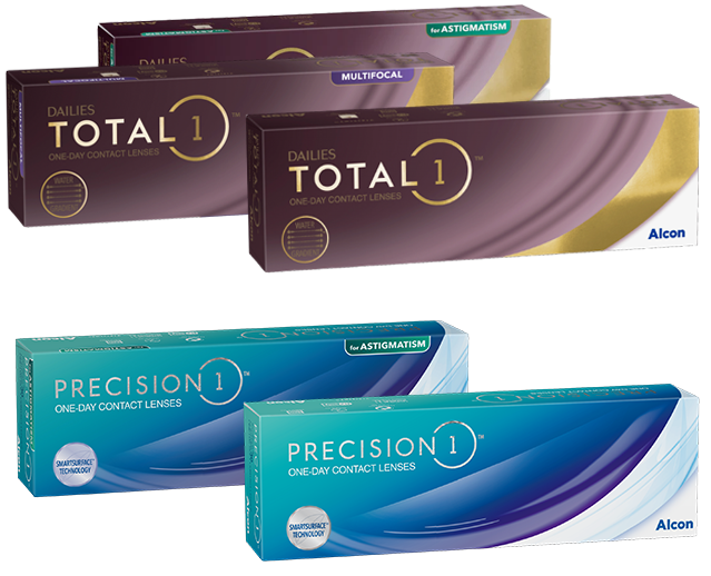 TOTAL1 and PRECISION1 daily lenses